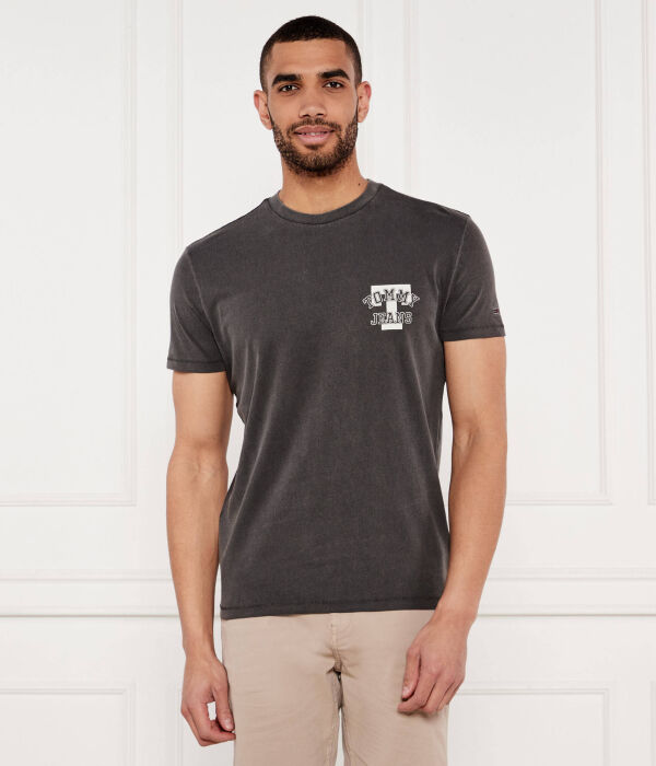 

Футболка с графическим принтом Regular fit Tommy Jeans, серый