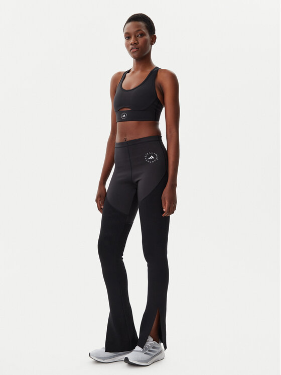 Облегающий спортивный бюстгальтер Stella McCartney TrueStrength IW6373 Adidas By Stella Mccartney, черный — фото 2