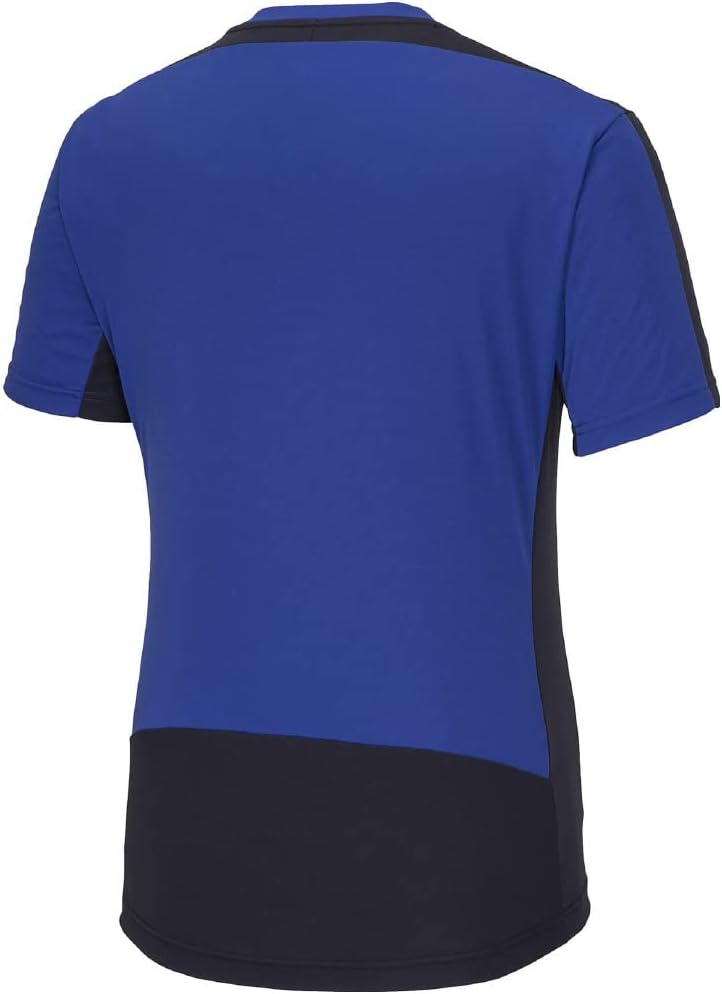 Детская футбольная форма Mizuno P2MAA046, футболка с коротким рукавом из материала Solar Cut, с коротким рукавом, синий — фото 2