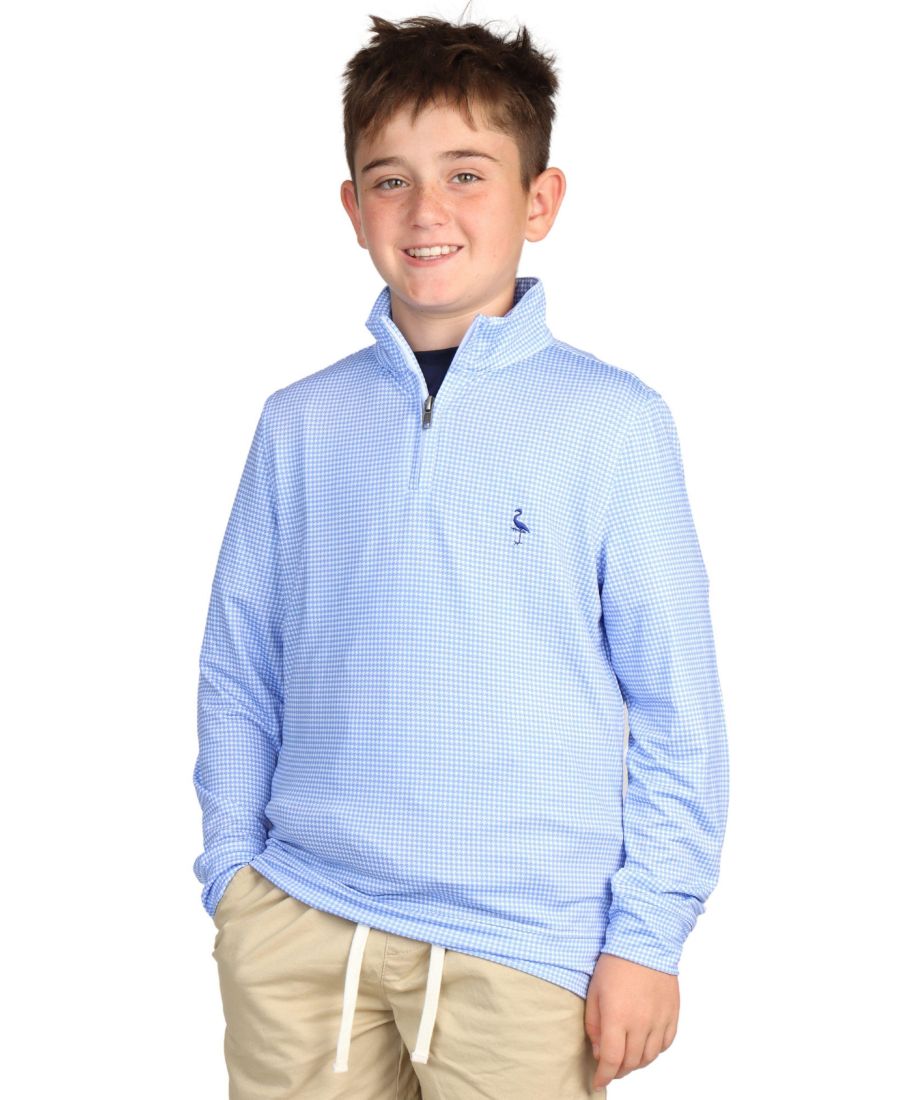 

Детская спортивная куртка на молнии с принтом гусиная лапка Tailorbyrd, Blue