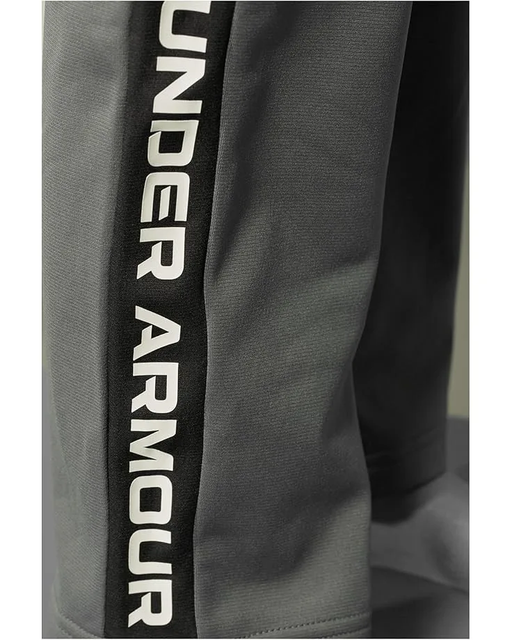 Брюки Under Armour Kids Brawler 2.0 Pants (Big Kids), Pitch Gray/White — фото 3