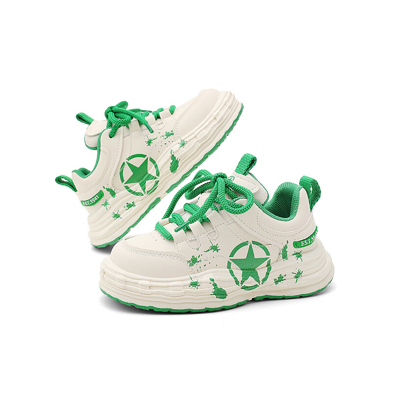 Кроссовки Jeep Kids Lifestyle Shoes Kids Low-top White/green, зеленый — фото 3