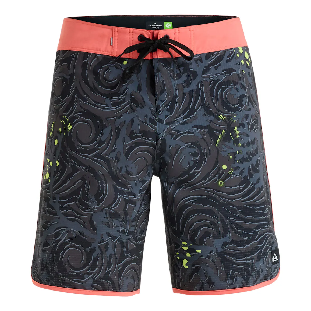 

Мужские плавки Quiksilver Highline Scallop 19", черный/красный