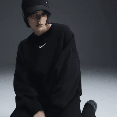 

Толстовка Nike Sportswear Phoenix Fleece, цвет Black/Sail
