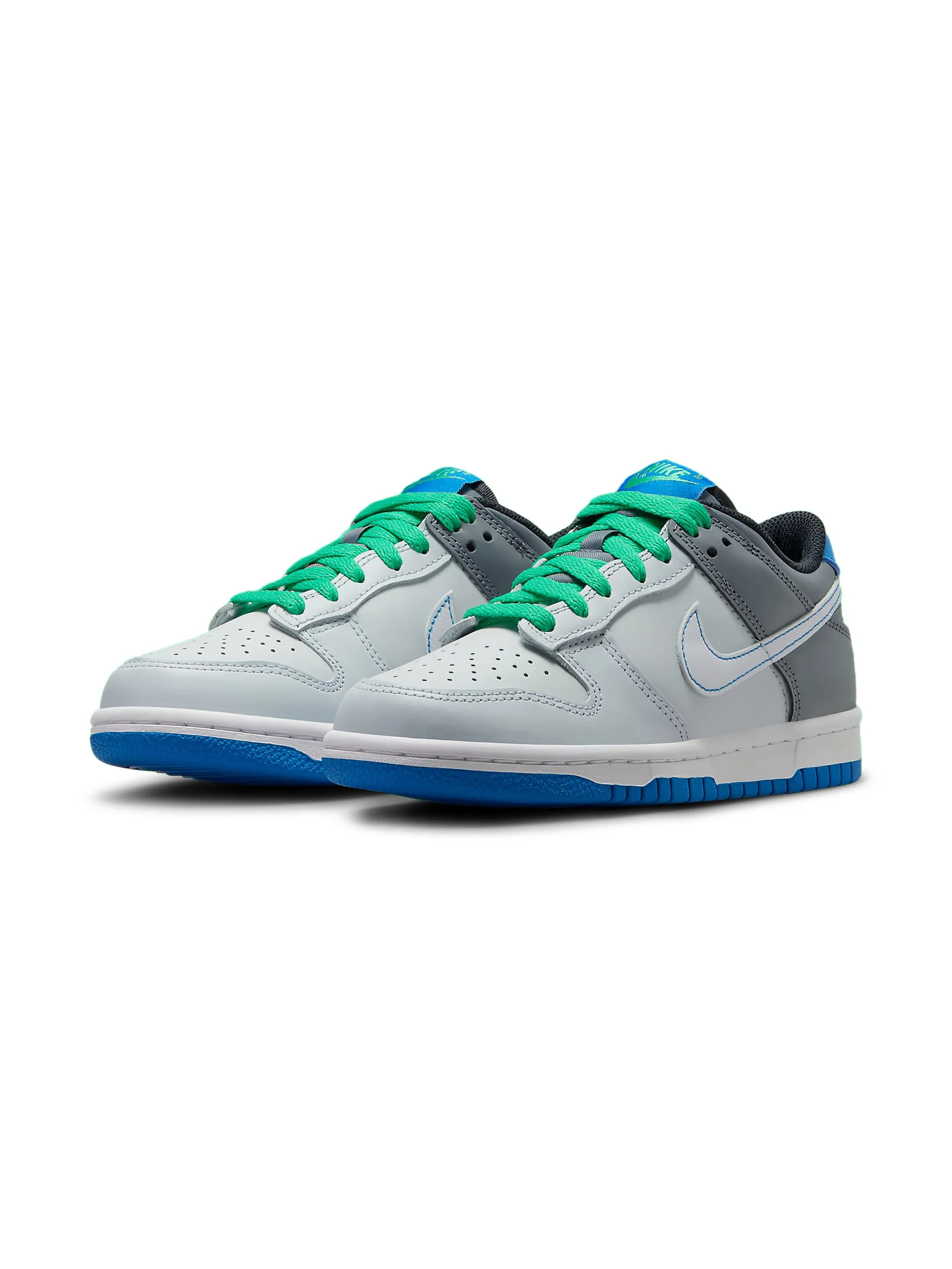 Кроссовки Dunk Low Pure Platinum/Photo Nike Kids, серый — фото 2