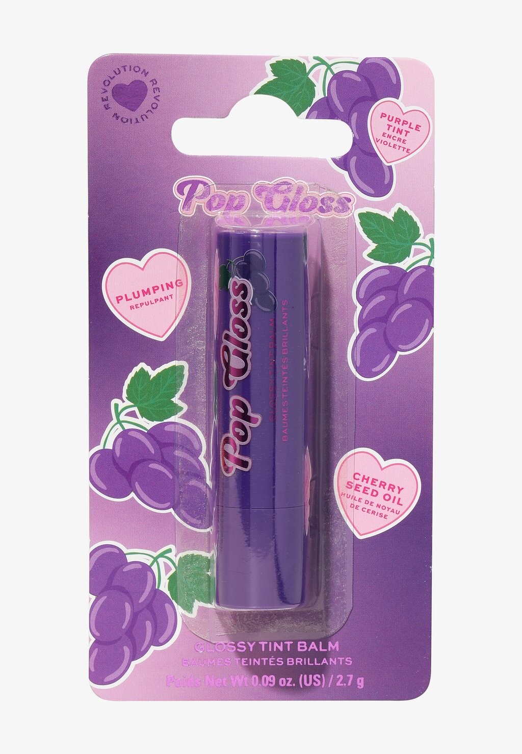 Блеск для губ I HEART REVOLUTION POP GLOSS BALM I Heart Revolution, сирень — фото 4