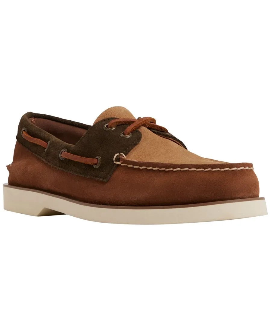 Мужские лодочные туфли с закругленным носком Sperry, коричневый