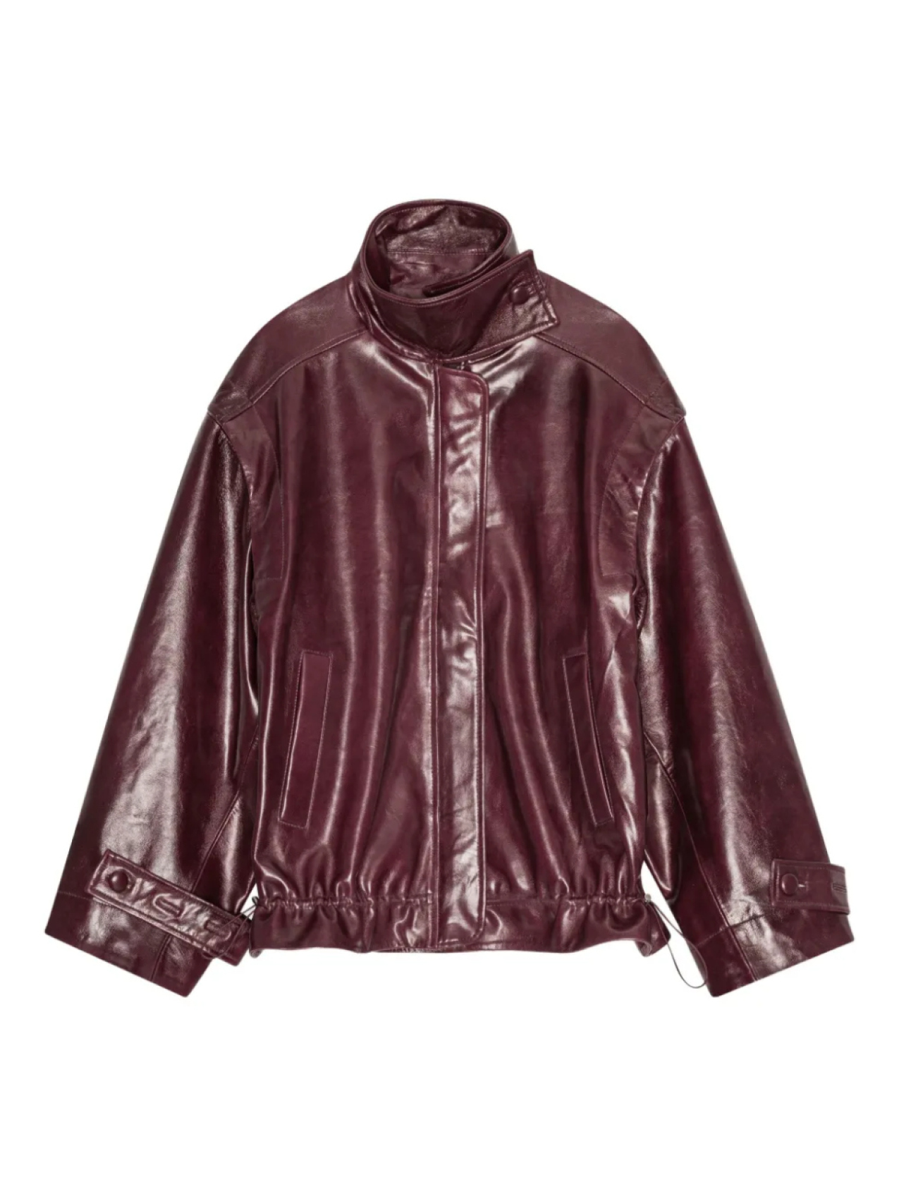 

Куртка REMAIN с высоким воротом и завязками, красный