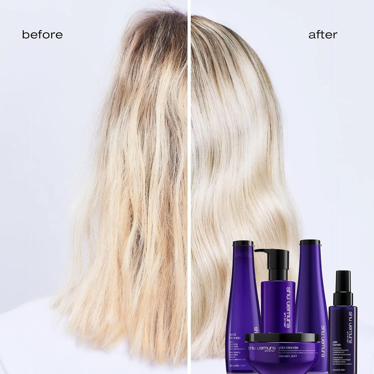 Shu Uemura Art of Hair Yubi Blonde Nourishing Conditioner For Blonde Hair - Prevents Breaking and Split Connects, Nourish and Adding Shine, Ends, Safe Color Safe 237 мл (.), gray — фото 2