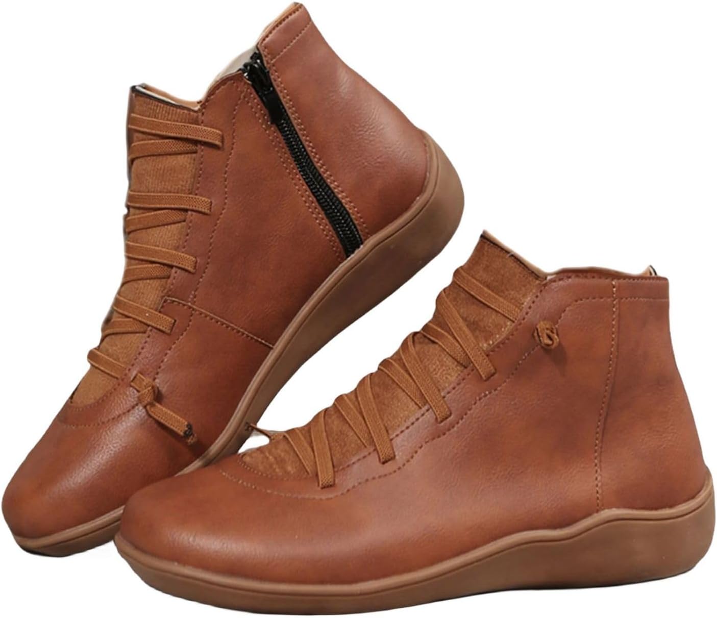 

Женские ботинки Wankang на низком каблуке Челси, из искусственной кожи, с заостренным носком, широкие, без шнуровки, короткие ботильоны, E-brown