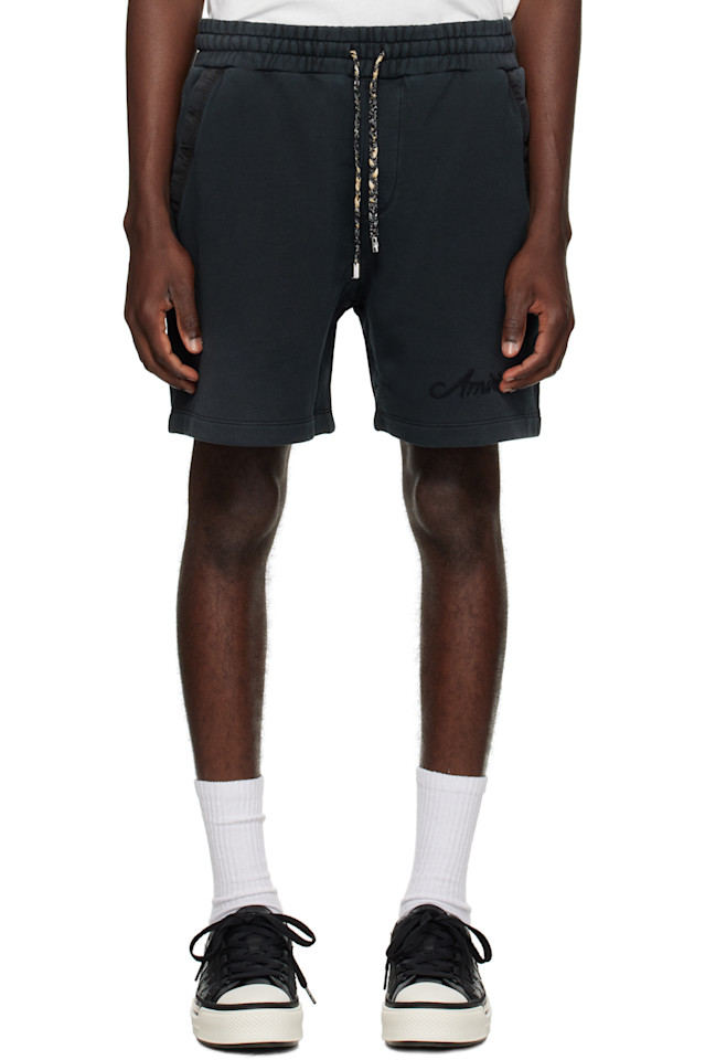

Отбеленные банданы-шорты Amiri, черный