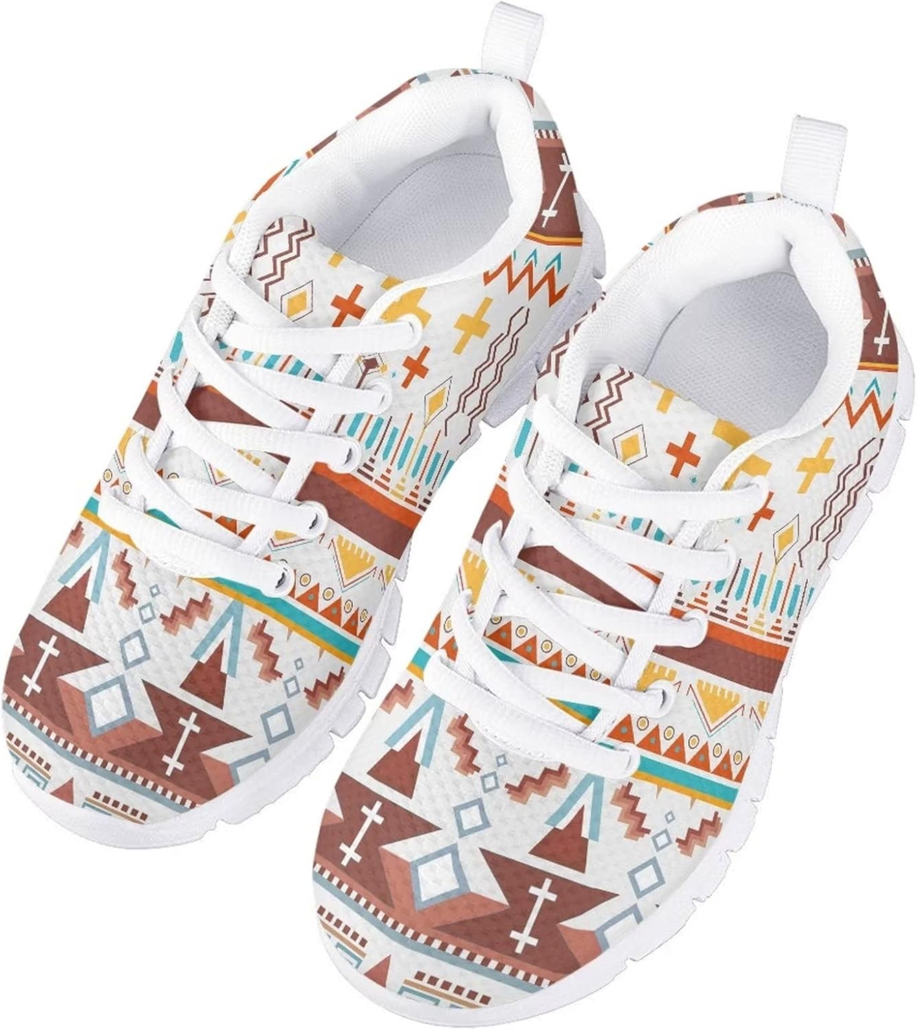 

Детские дышащие кроссовки GIFTPUZZ для бега, легкие спортивные с шнуровкой, удобные спортивные балетки, коричневый