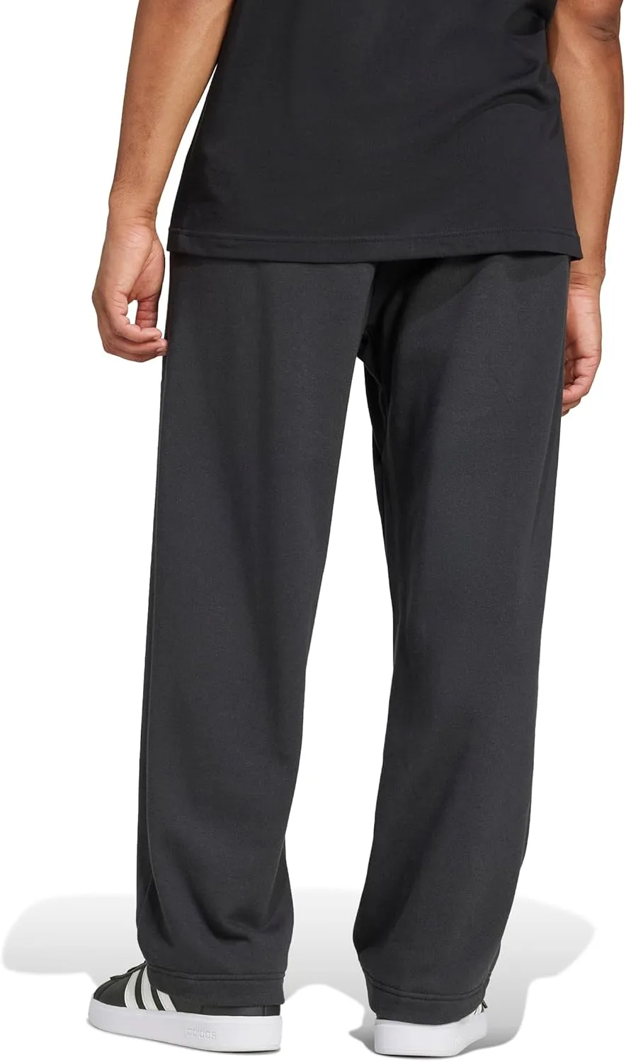 Мужские брюки Adidas Essentials 3-bar Wide Leg, черно-белый — фото 3