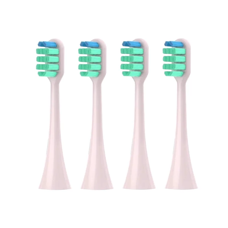 Сменные насадки для зубной щетки XUANDAI, Professional Cleaning Type Pink[4-Piece Set]