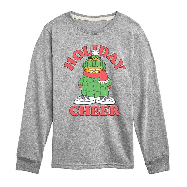 

Футболка с длинным рукавом Garfield Holiday Cheer для мальчиков 8-20 Licensed Character
