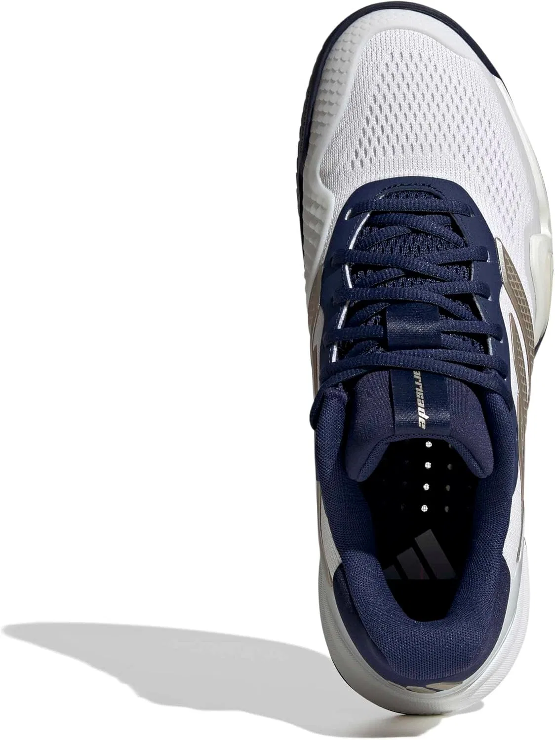 Кроссовки для тенниса Adidas Barricade 14, White/Cyber Metallic/Dark Blue — фото 2