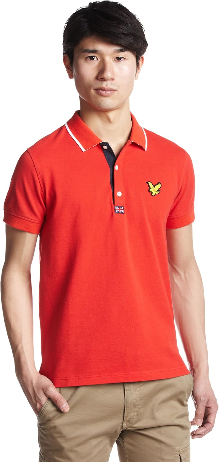

Рубашка-поло Lyle & Scott с британским флагом, красный