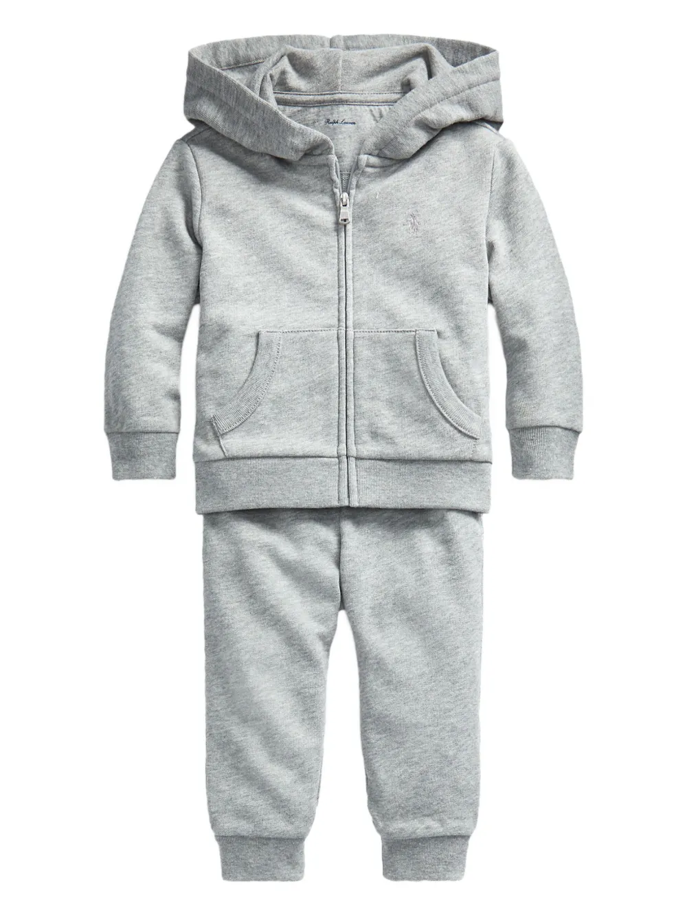 

Спортивный костюм на молнии с капюшоном POLO RALPH LAUREN KIDS, серый