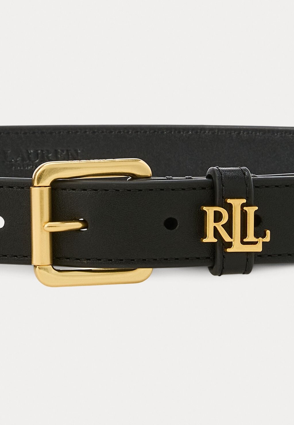 

Пояс LOGO KEEPER LEATHER BELT Lauren Ralph Lauren, черный