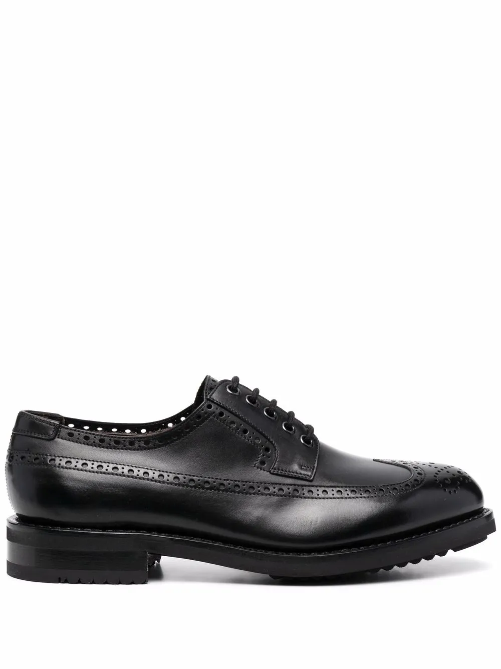

Броги Marcus с перфорацией Ferragamo, черный