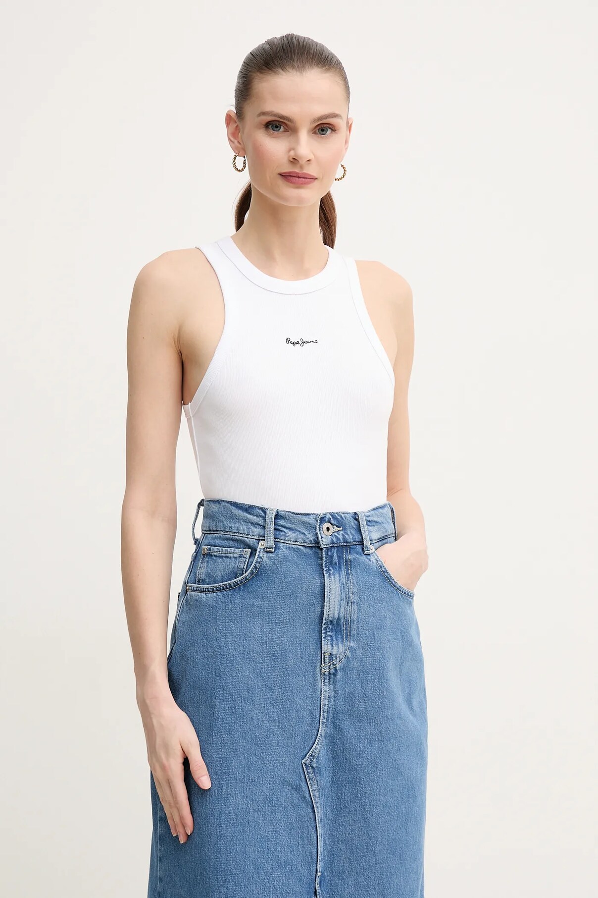 

Топ MARIAN Pepe Jeans, белый
