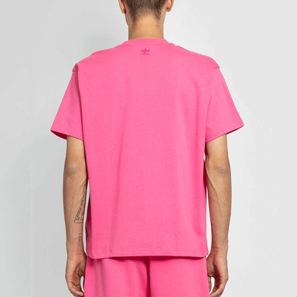 Футболка originals pw basics shirt crossover short sleeve pink Adidas, розовый — фото 4