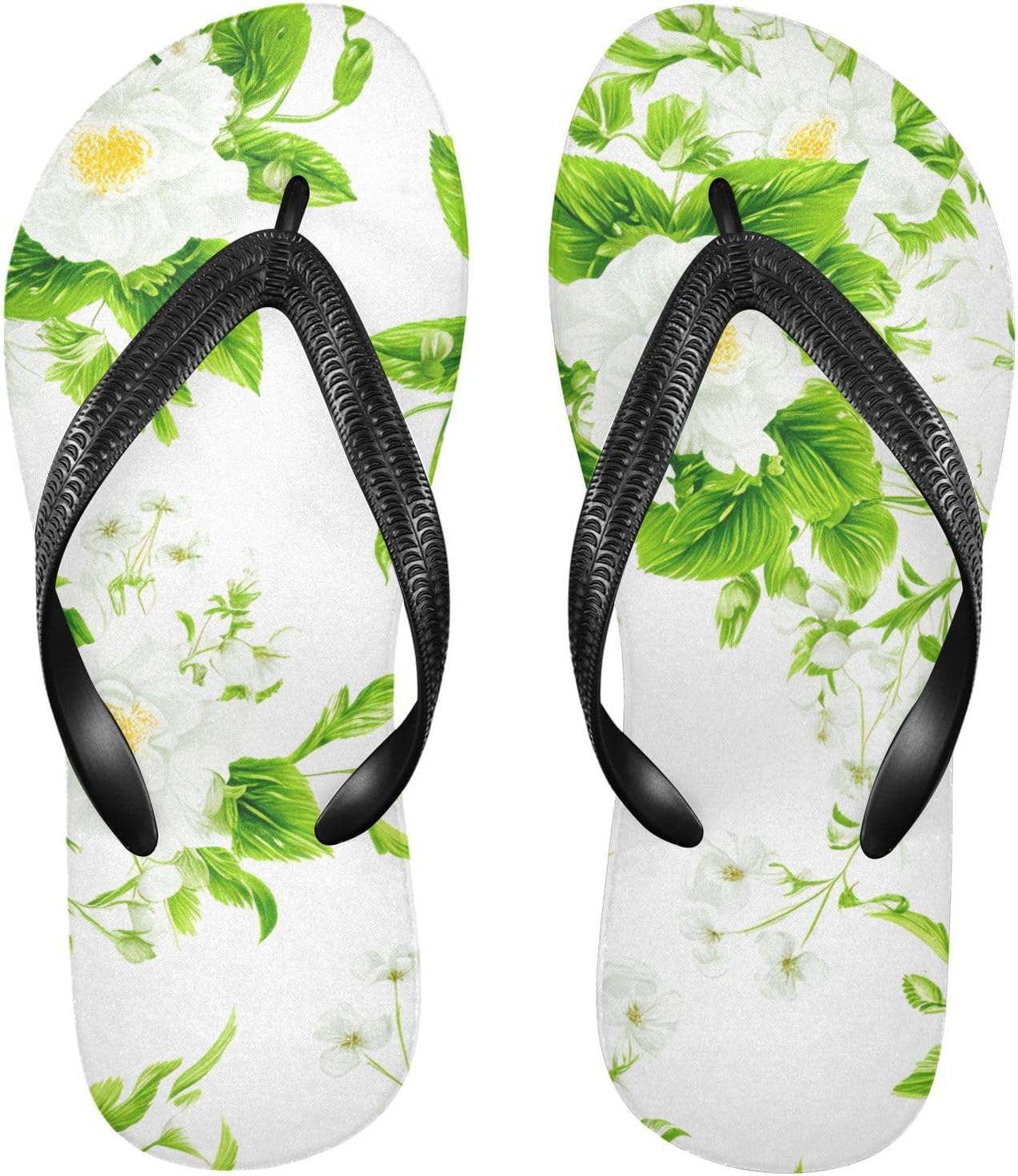 

Вьетнамки с цветочным ароматом жасмина, белые пляжные шлепанцы, резиновые нескользящие летние тапочки для мужчин и женщин, для прогулок Sinestour