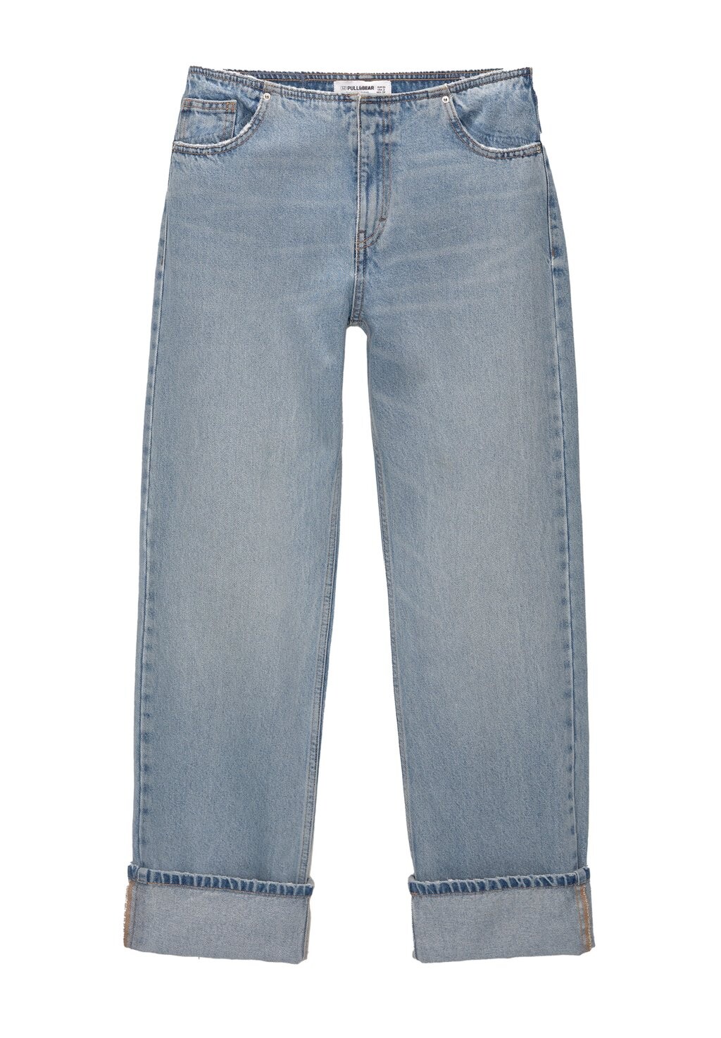 

Прямые джинсы PULL&BEAR, цвет Stone Blue Denim