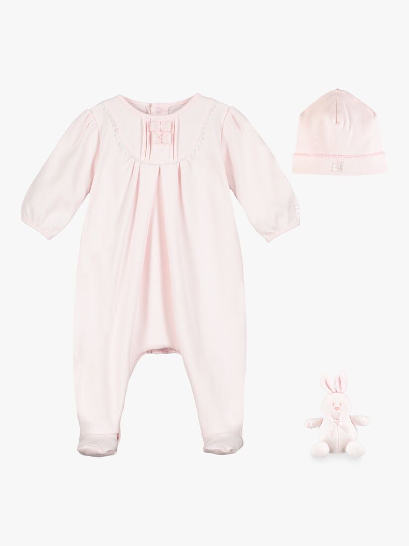 

Комбинезон-комбинезон и шапочка Emile et Rose Baby Shantel с бантом, розовый