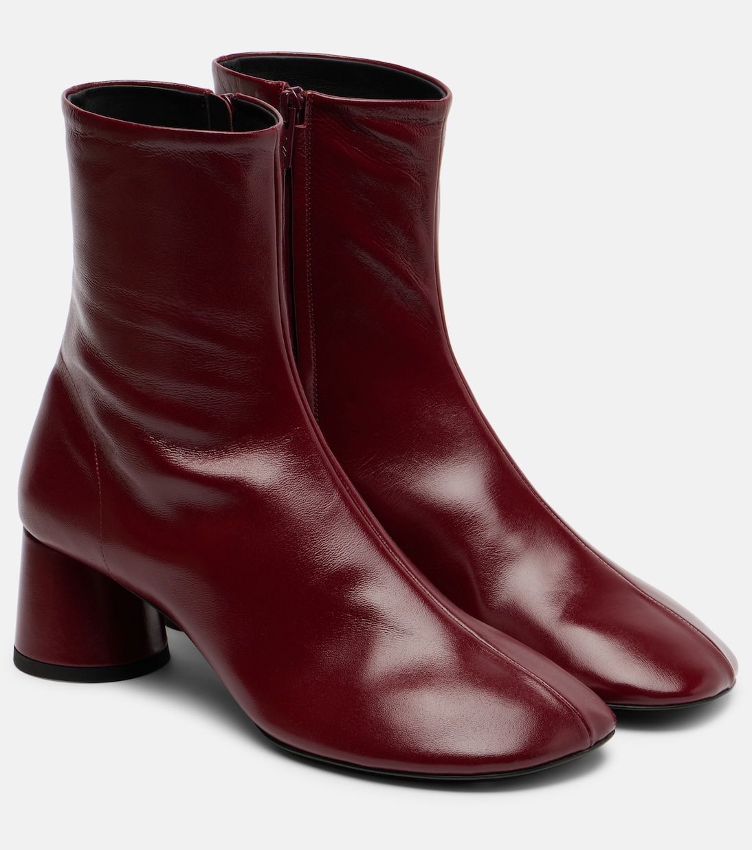 Кожаные перчаточные ботинки по щиколотку Proenza Schouler, Merlot