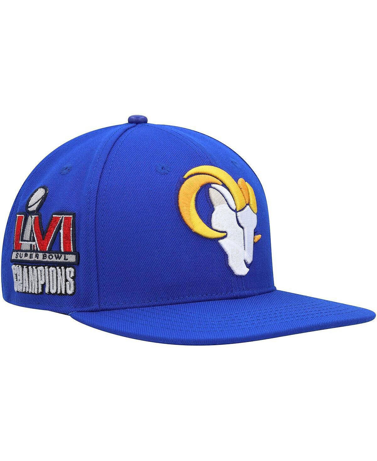 

Мужская бейсболка Snapback Royal Los Angeles Rams Super Bowl LVI Champs Pro Standard