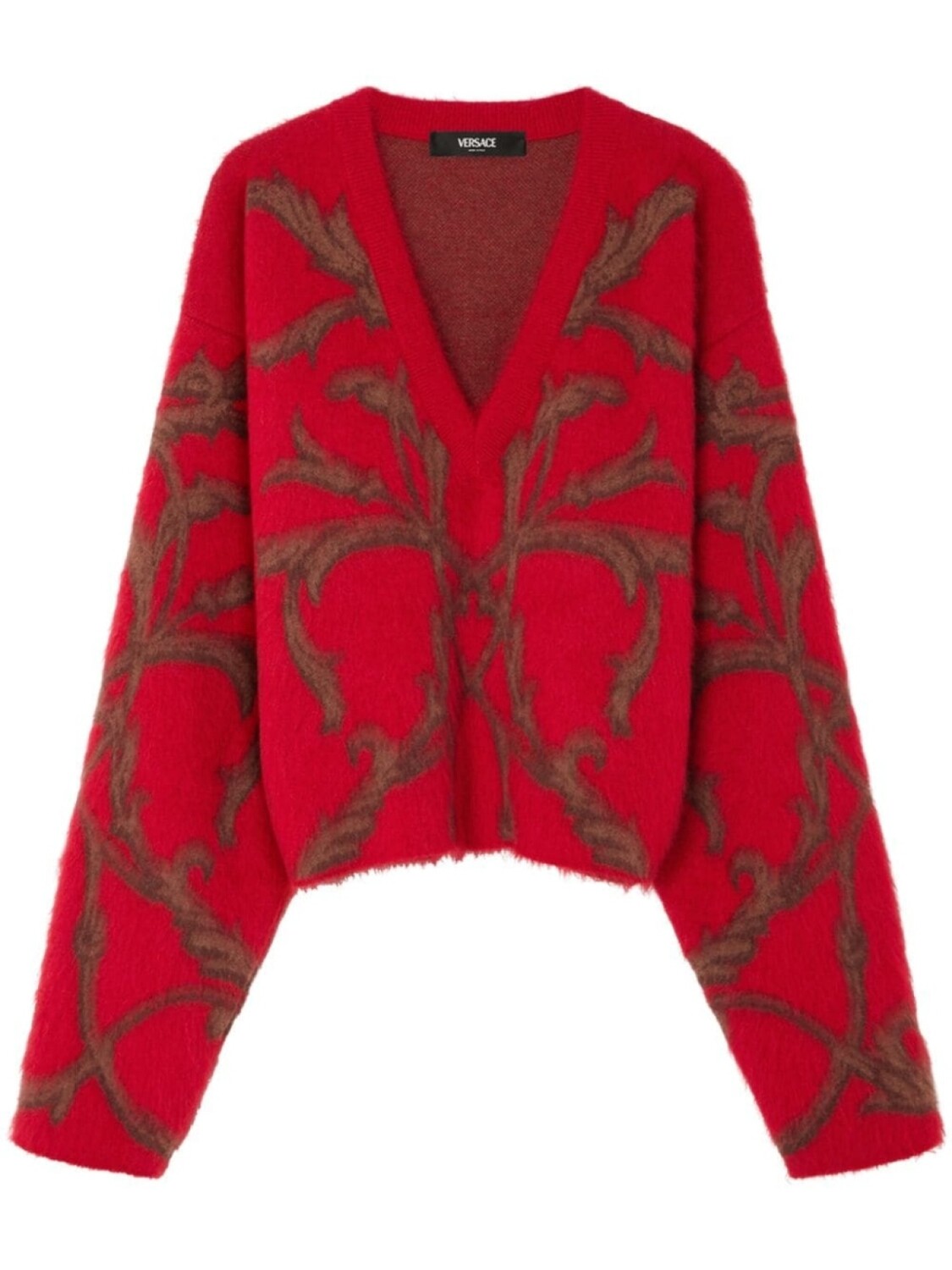 

Versace кардиган Acanthus Leaves, красный