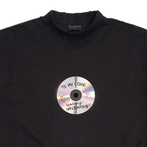Футболка to my love t-shirt 'black' Balenciaga, черный — фото 3