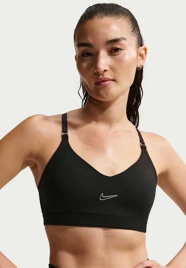 Спортивный бюстгальтер Nike Performance W nk df indy gls light support sports bra, черный