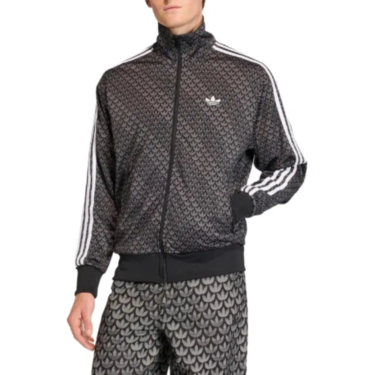 Толстовка Firebird Loose Monogram Adidas Originals, Black — фото 3