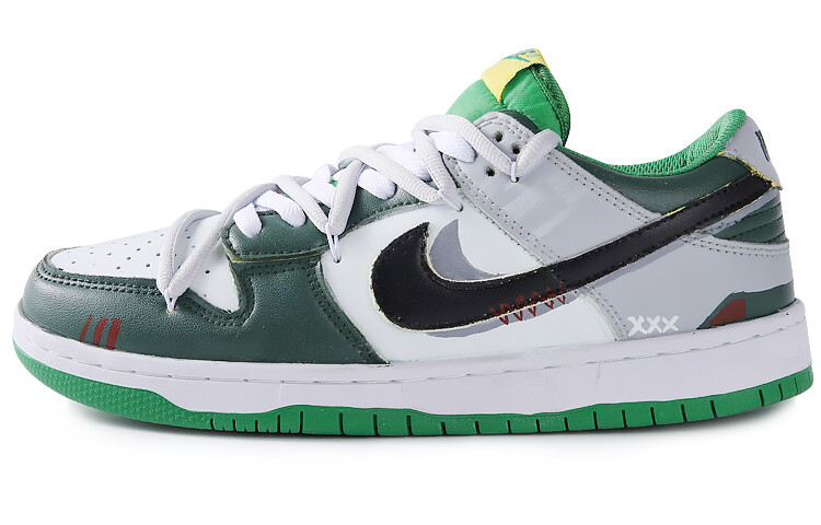

Кроссовки Nike Dunk Skateboarding Shoes Men Low-top White/green/gray, оливковый, Зеленый, Кроссовки Nike Dunk Skateboarding Shoes Men Low-top White/green/gray, оливковый