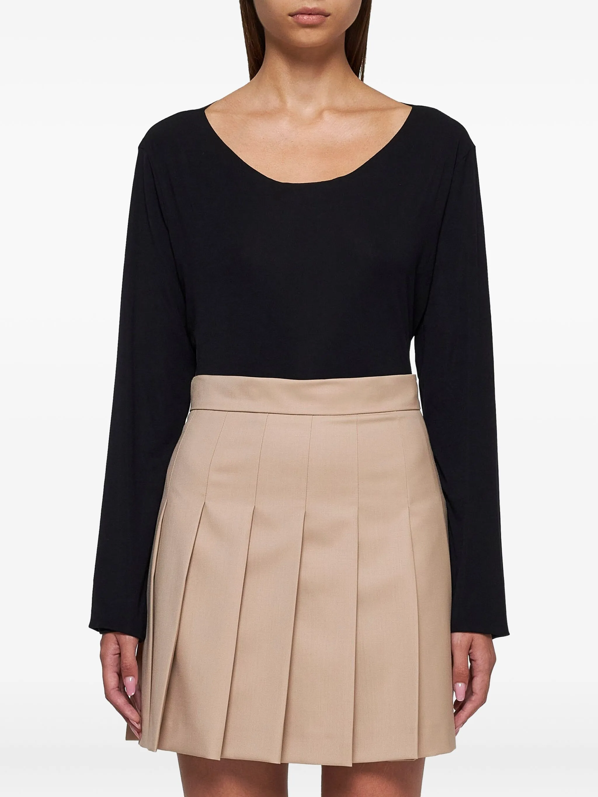 

Плиссированная юбка Angel Max Mara, бежевый