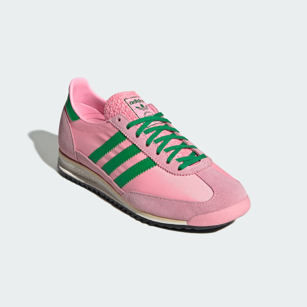 Кроссовки Adidas SL 72 OG Shoes, цвет Glow Pink/Green/Core Black — фото 4
