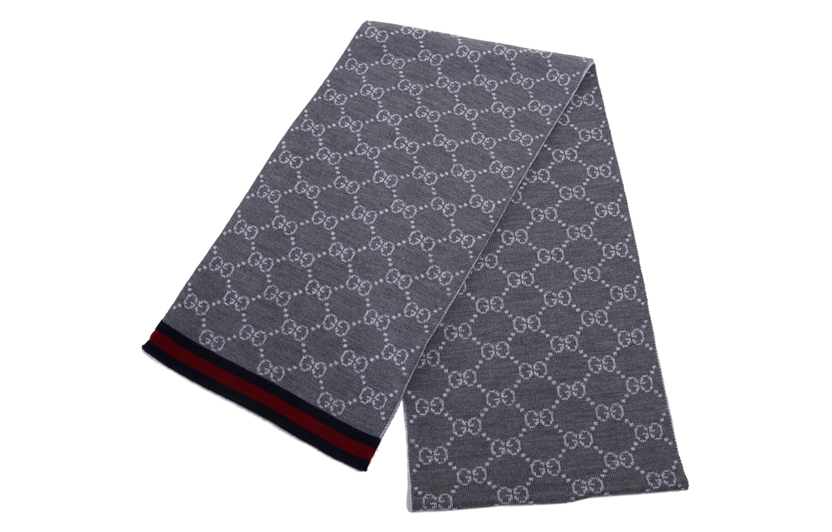 Шарф с логотипом GG GUCCI — фото 3
