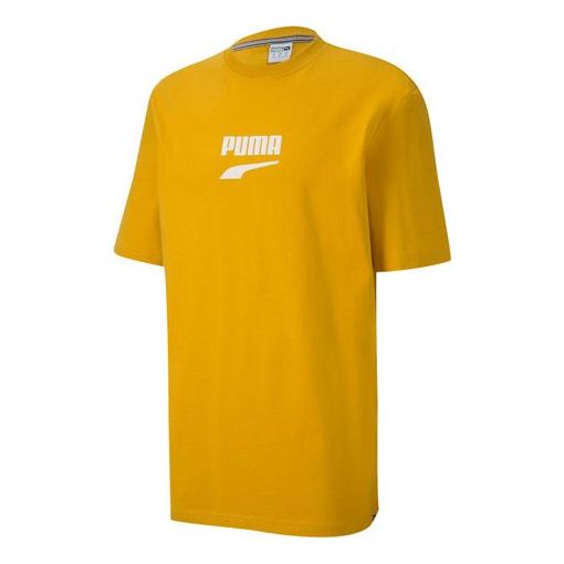 

Футболка downtown classical logo short sleeve tee men gold Puma, золотой