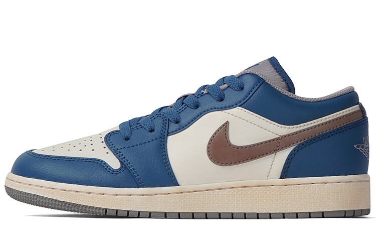 

Jordan Air Jordan 1 винтажные баскетбольные кроссовки женские, Blue coffee color