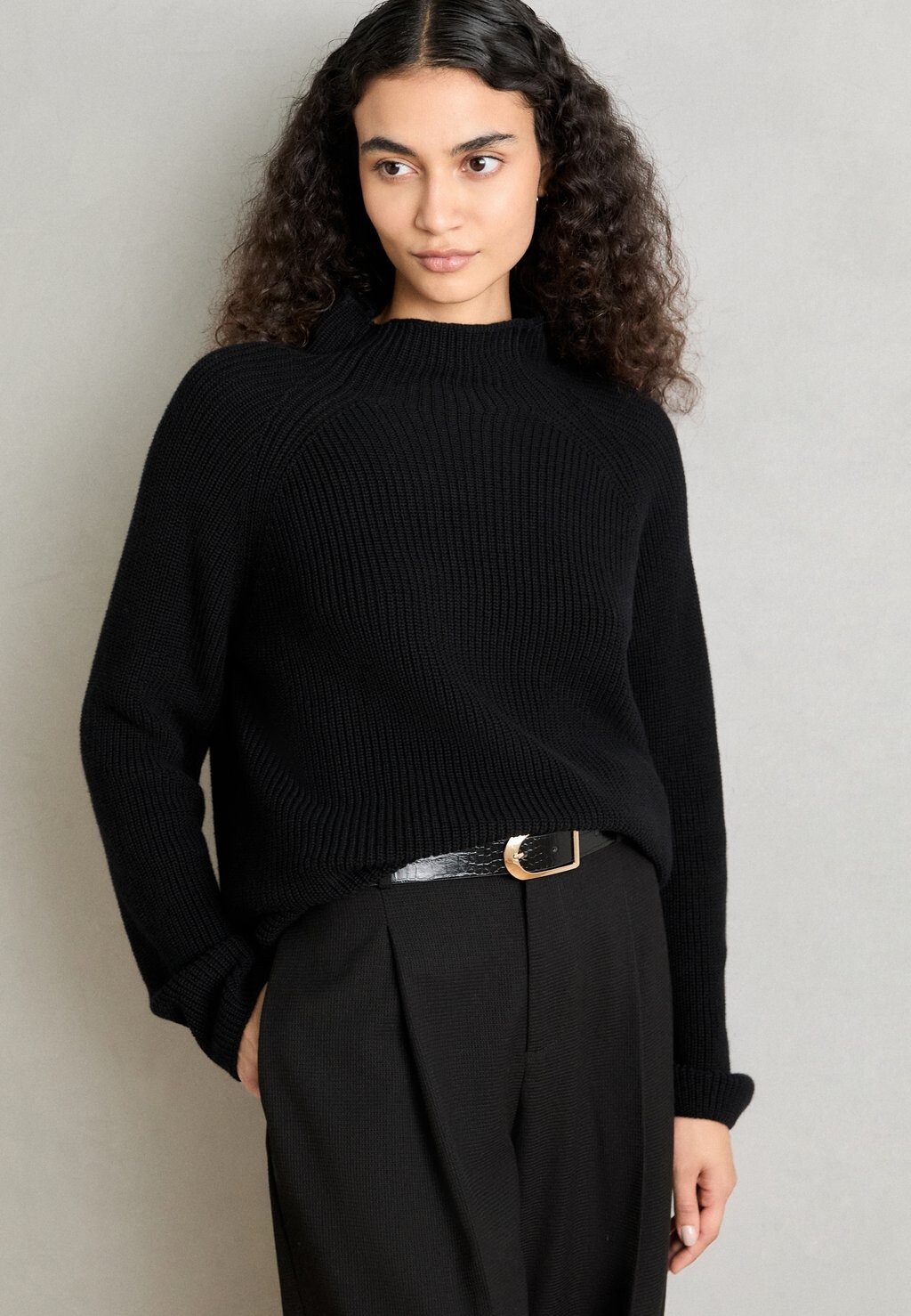

Джемпер LONGSLEEVE STAND UP COLLAR Marc O'Polo, черный