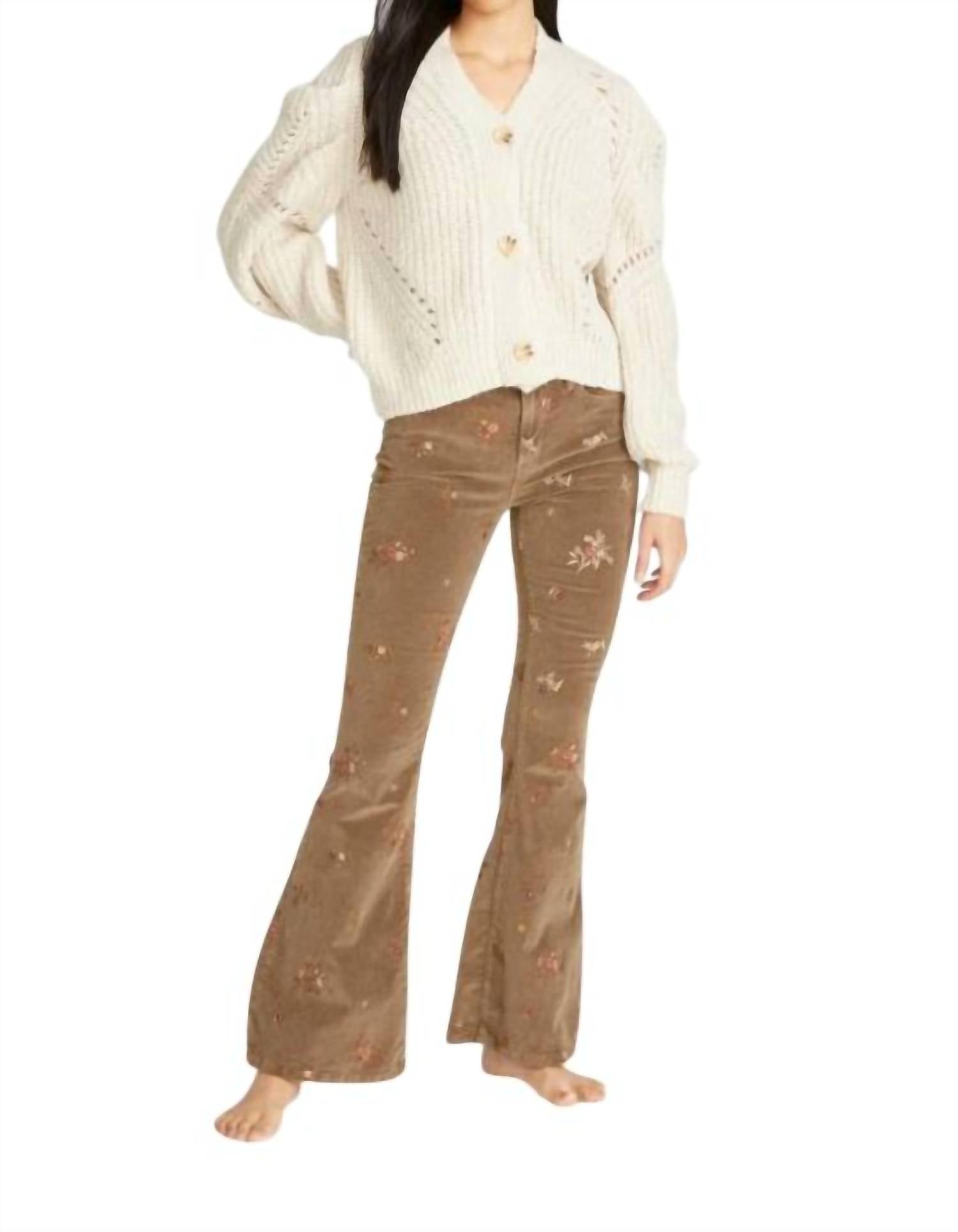 

Джинсы Farrah Corduroy Flare в цвете Mimosa DRIFTWOOD