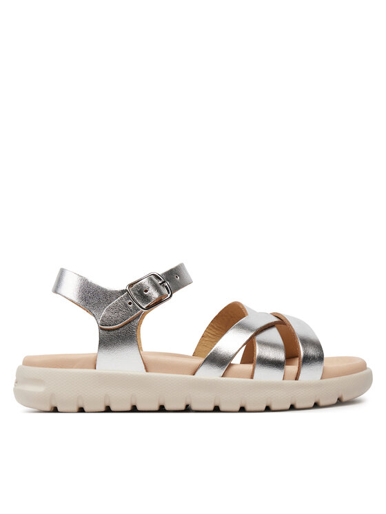 

Сандалии J Sandal Soleima Gir J45GSA 000CF C1007 S Geox, серебряный