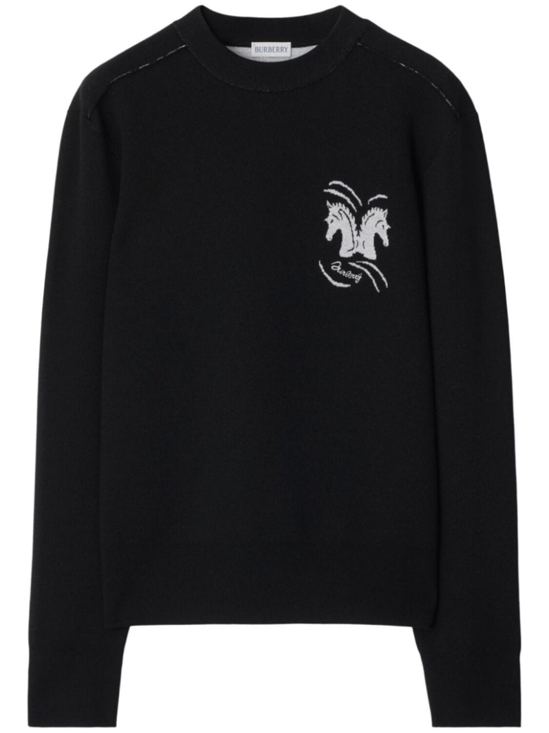 

Джемпер Burberry Mirrored Horse, черный