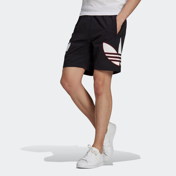 Шорты оригинальные мужские трехцветные с логотипом dri fit тренировочные спортивные шорты Adidas, черный — фото 3