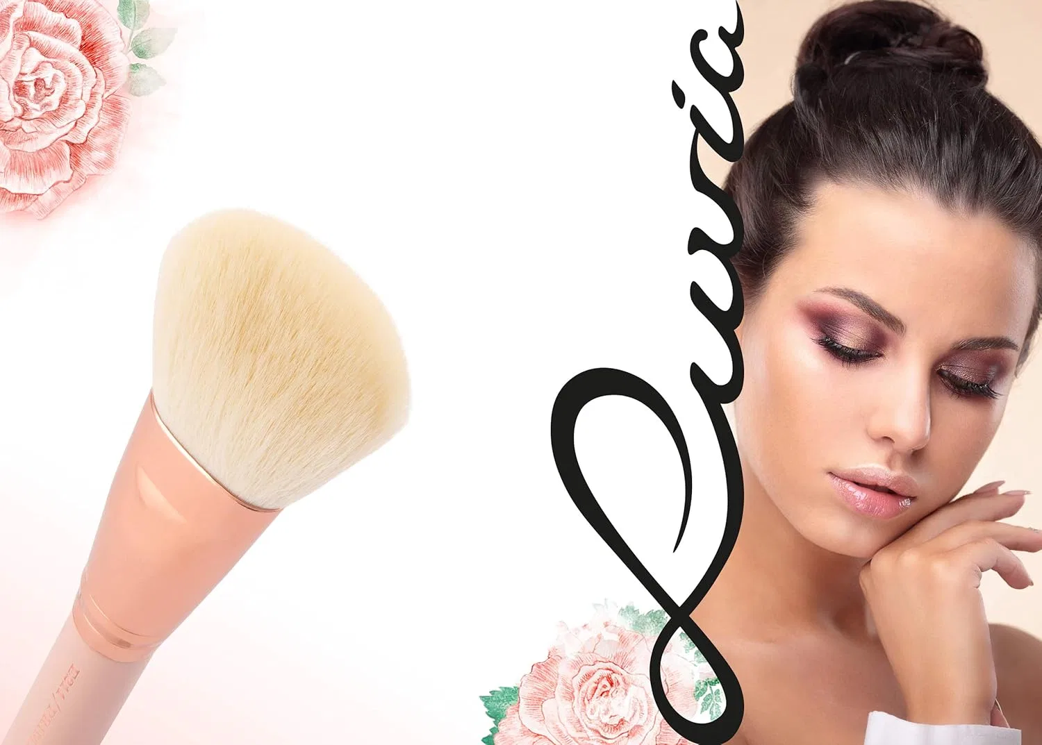 Кисть для румян «Prime Blush Brush E214» от Luvia Luvia Cosmetics, Nude/Rose Gold — фото 4