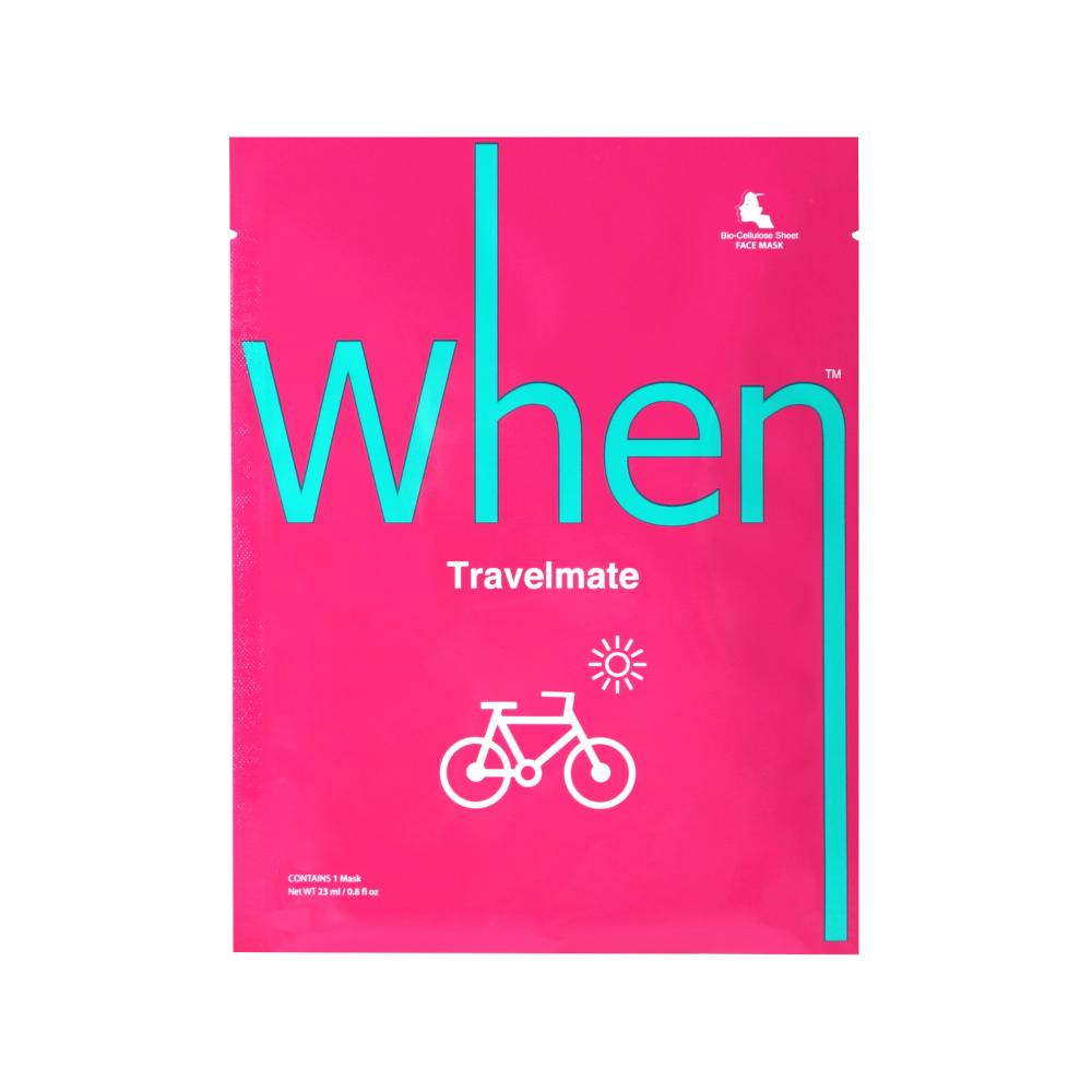 

Освежающая биоцеллюлозная тканевая маска для лица travelmate refreshing premium bio-cellulose sheet mask When, количество 1 шт.