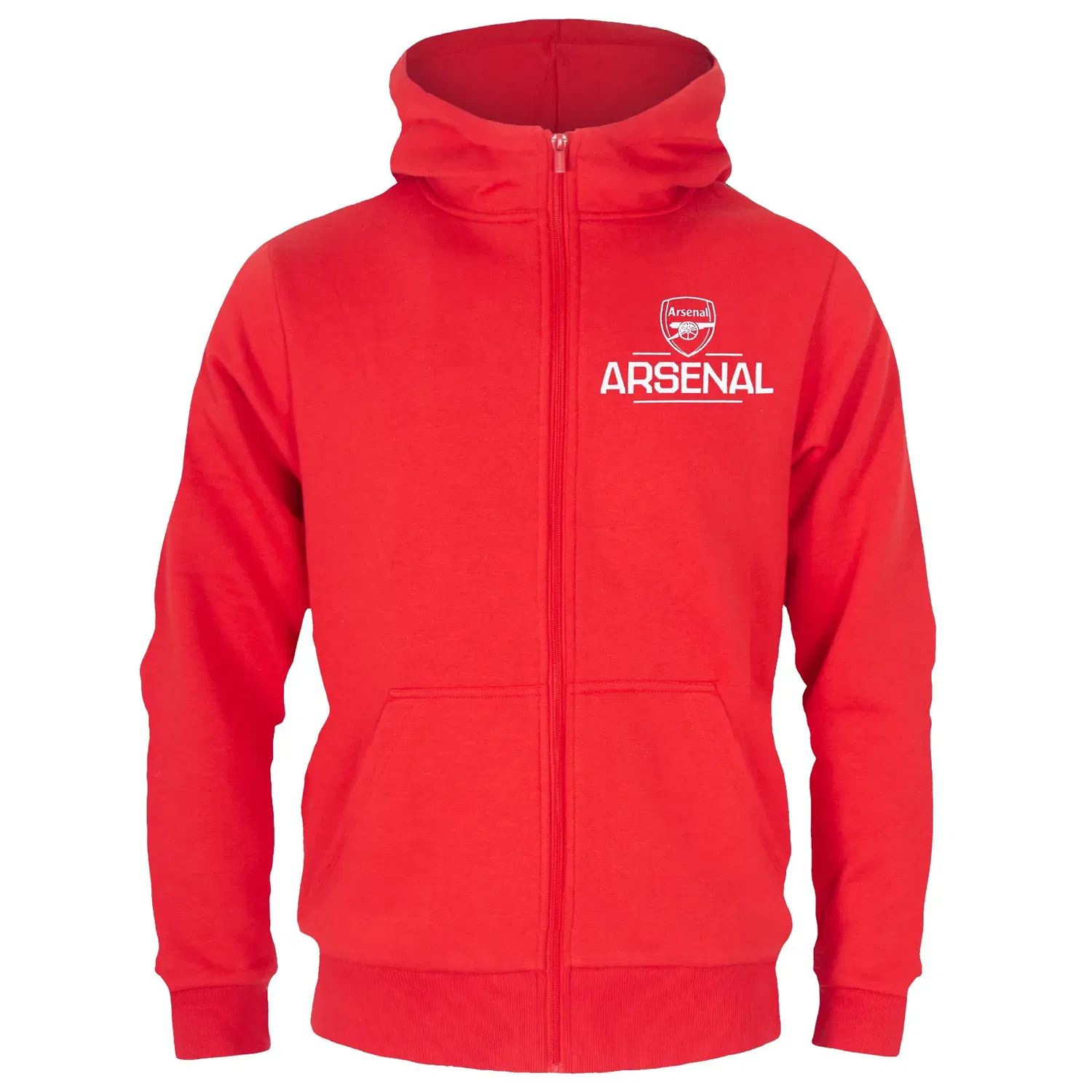 Детская худи на молнии Arsenal FC, красный