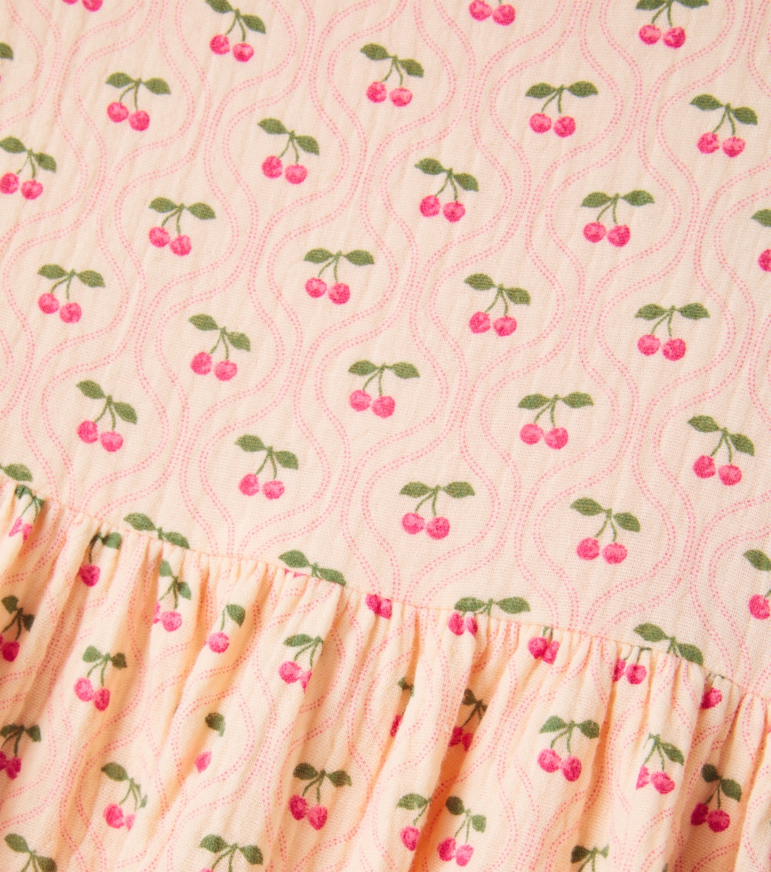 Хлопковая майка с принтом Coco Konges Sløjd, Cherry Pink Motif — фото 3